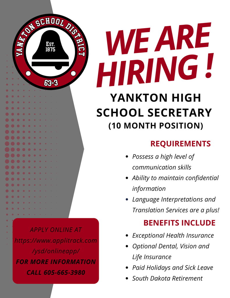 Job Posting-High School Secretary