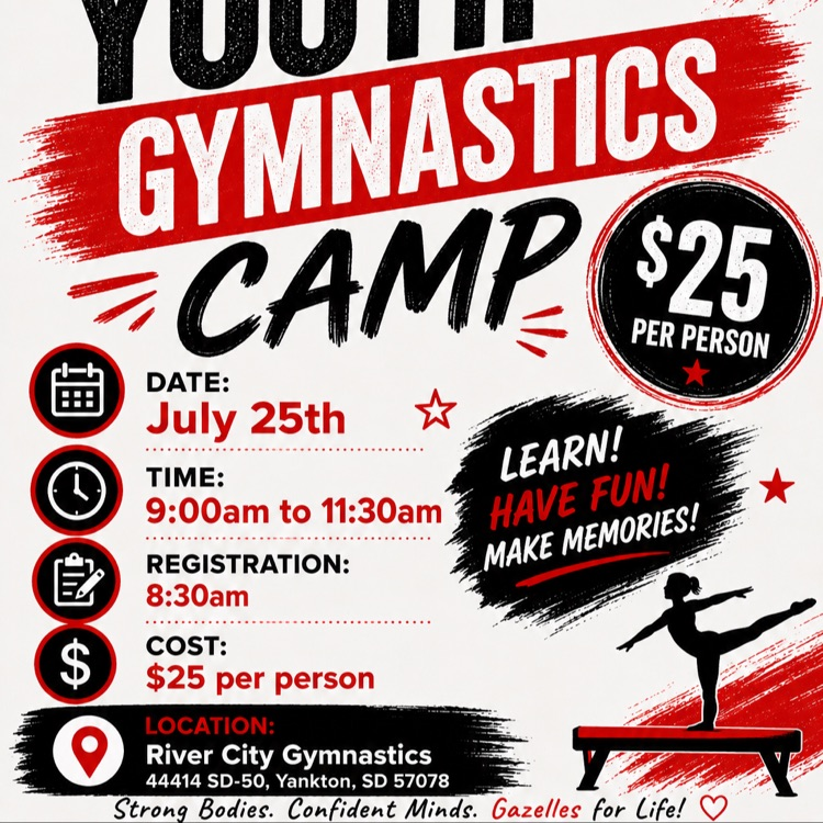 gazelle‘s youth, gymnastics camp, July 25