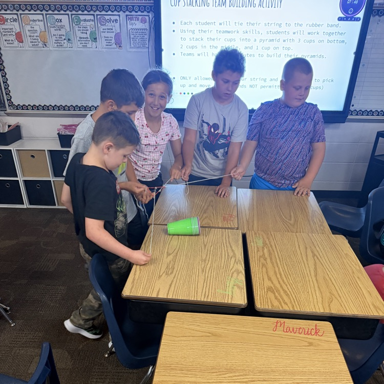 First two days are in the books! Fourth graders in Mrs. Lukkes's class have enjoyed activities focused on getting to know each other and teamwork! It's been a great start and we can't wait to see what the rest of the year brings!