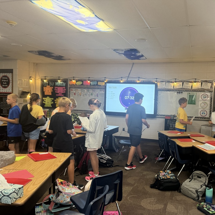 First two days are in the books! Fourth graders in Mrs. Lukkes's class have enjoyed activities focused on getting to know each other and teamwork! It's been a great start and we can't wait to see what the rest of the year brings!