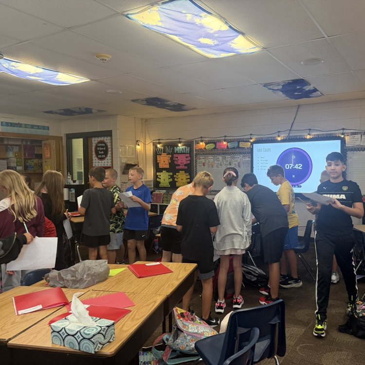 First two days are in the books! Fourth graders in Mrs. Lukkes's class have enjoyed activities focused on getting to know each other and teamwork! It's been a great start and we can't wait to see what the rest of the year brings!