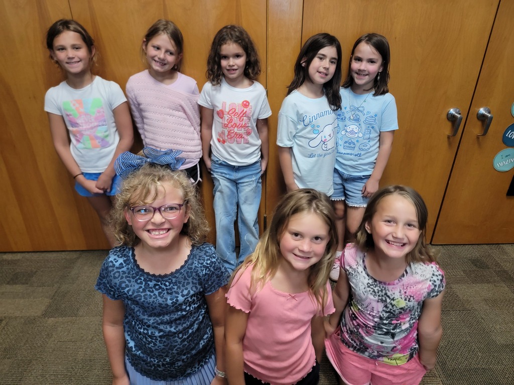 Students smiling for the new year.