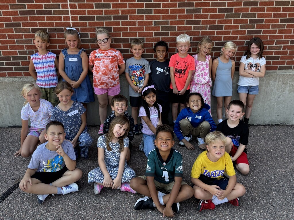 Mrs. Wuebben's 1st grade class new students