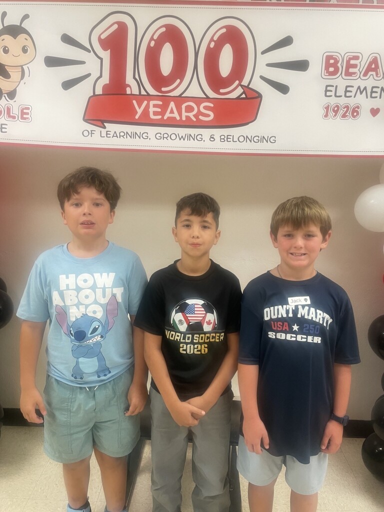 New 3rd graders