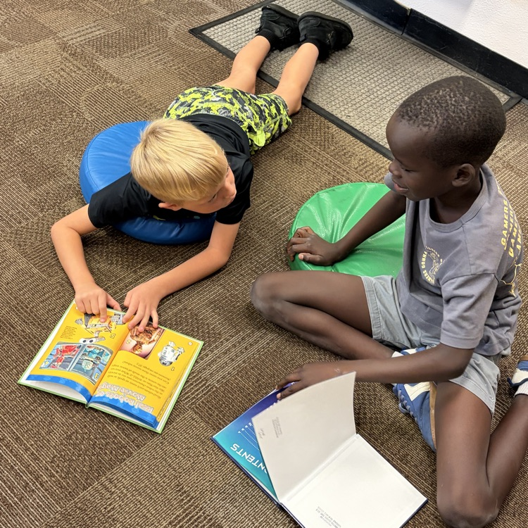 Mrs. Vlasman's 2nd graders are LOVING the new Beadle Library!