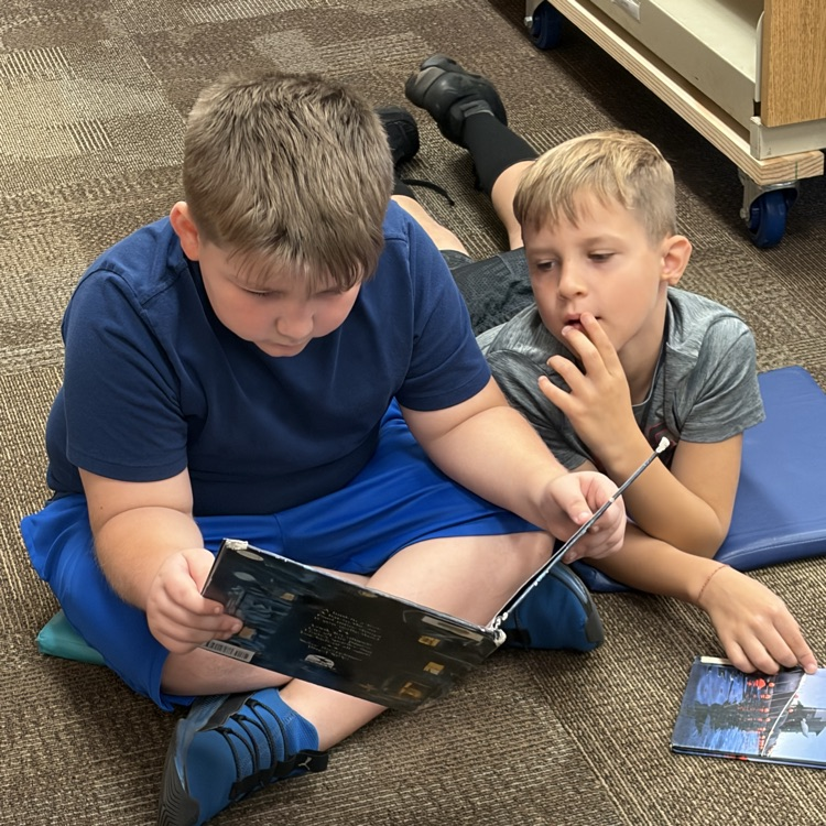 Mrs. Vlasman's 2nd graders are LOVING the new Beadle Library!
