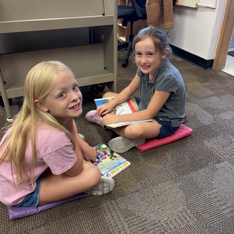 Mrs. Vlasman's 2nd graders are LOVING the new Beadle Library!