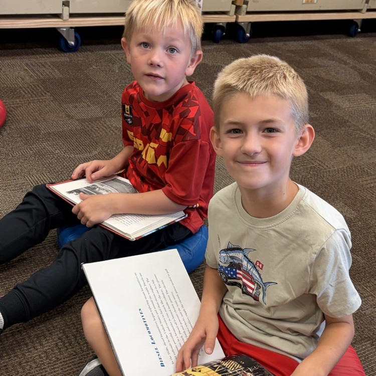 Mrs. Vlasman's 2nd graders are LOVING the new Beadle Library!