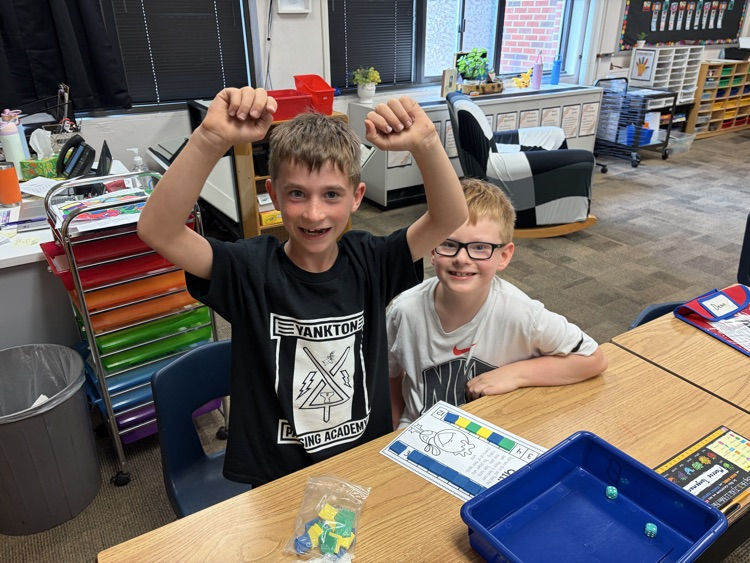 Math partner games are a favorite in Mrs. Krommenhoek’s class! 