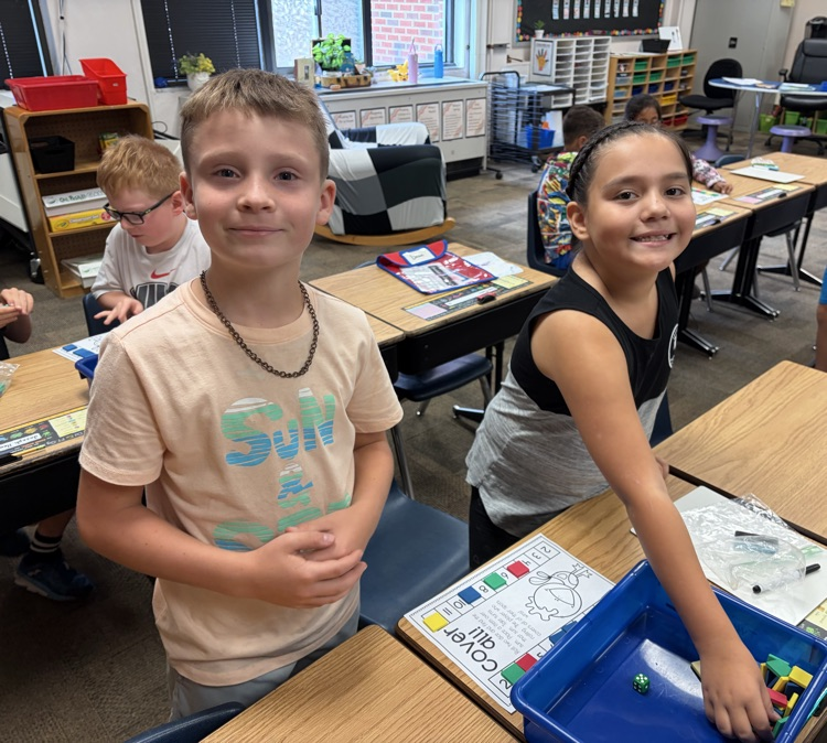 Math partner games are a favorite in Mrs. Krommenhoek’s class! 