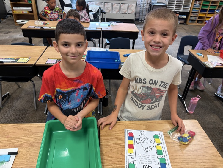 Math partner games are a favorite in Mrs. Krommenhoek’s class! 
