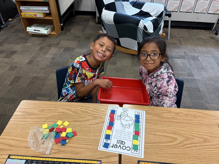Math partner games are a favorite in Mrs. Krommenhoek’s class! 