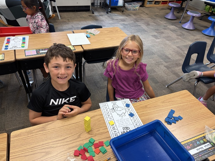 Math partner games are a favorite in Mrs. Krommenhoek’s class! 