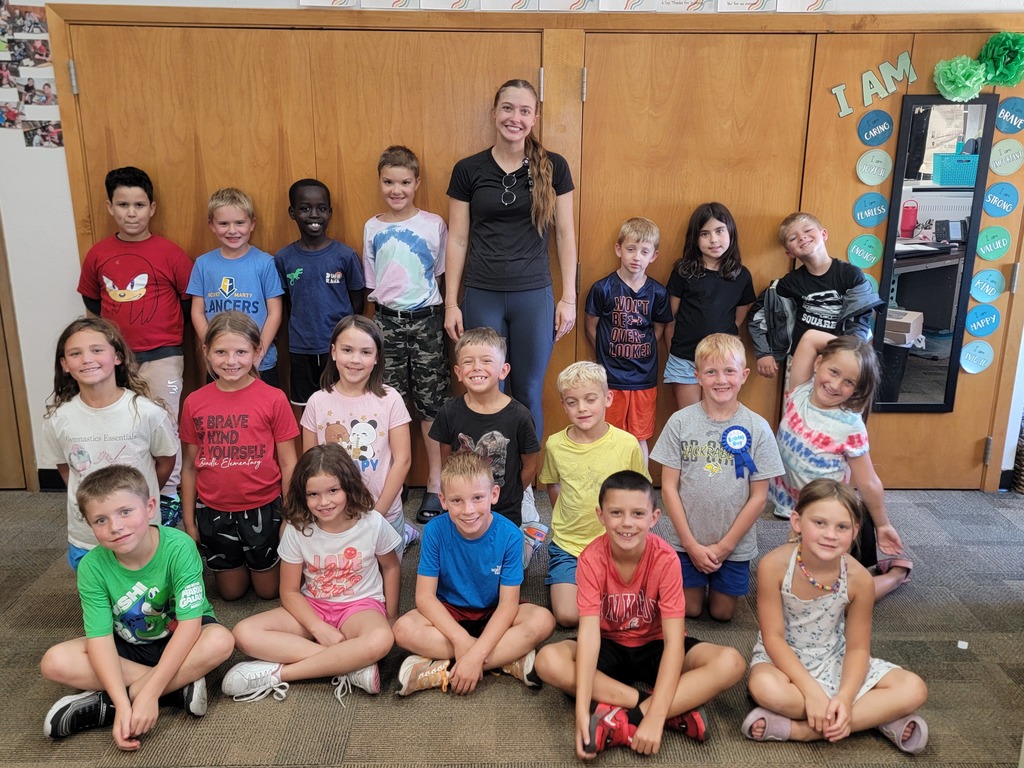 Students smiling. 