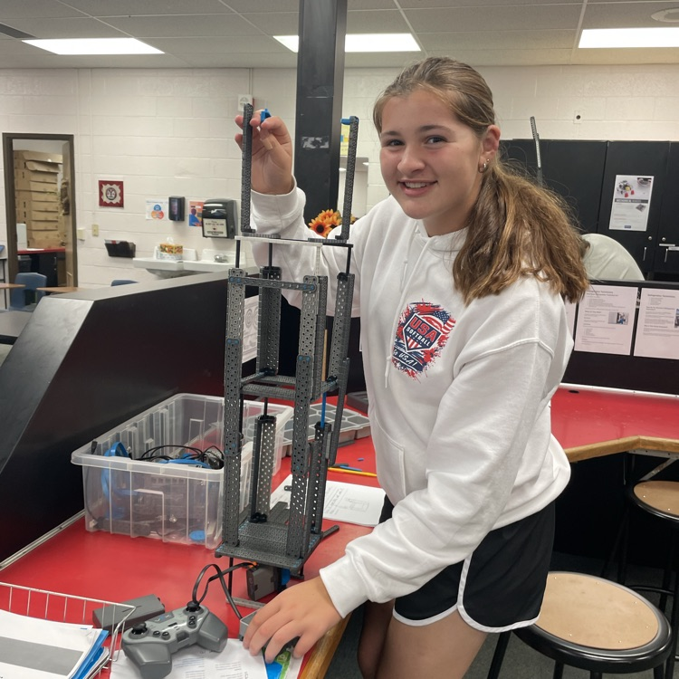 Trying to build the tallest tower in YMS Red Day Design and Build class.