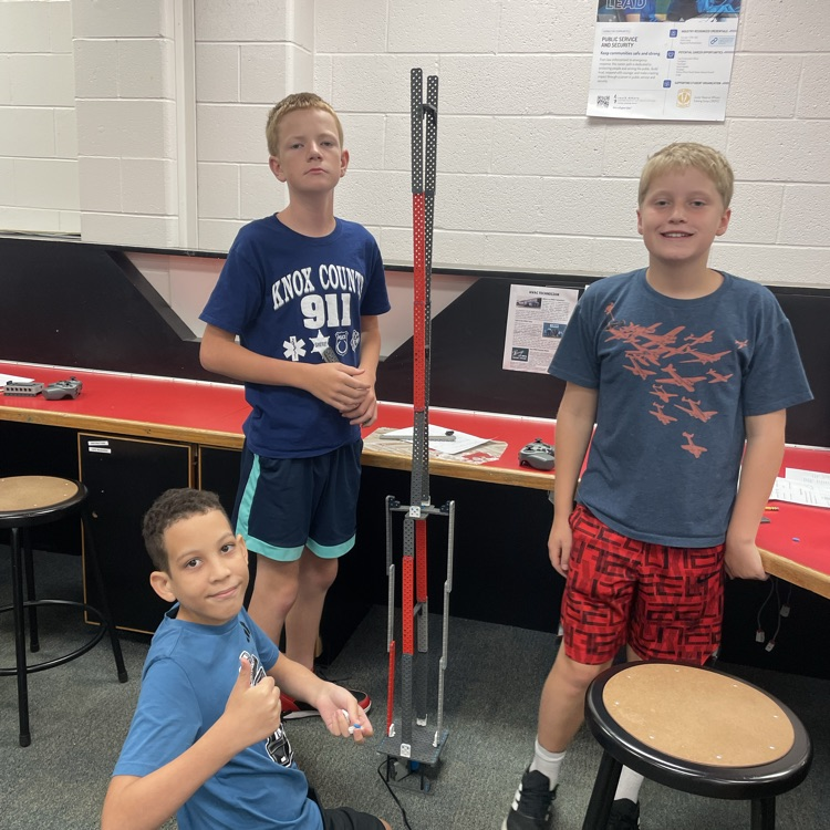 Trying to build the tallest tower in YMS Red Day Design and Build class.