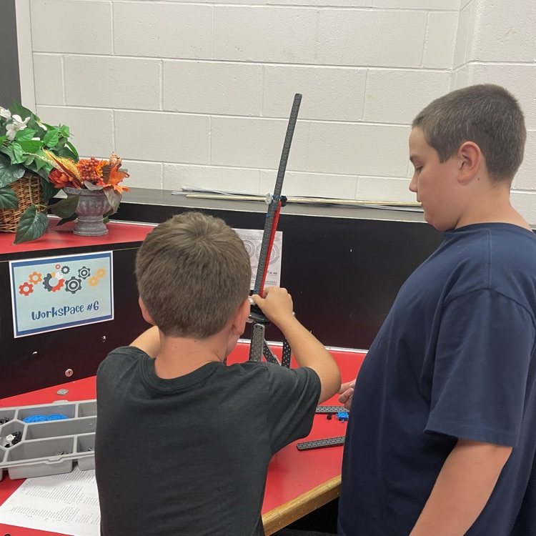Trying to build the tallest tower in YMS Red Day Design and Build class.