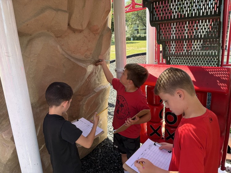 Mrs. Krommenhoek’s second graders went on a “WalkSTEM Tour” to observe and explore the various properties of our playground equipment! 