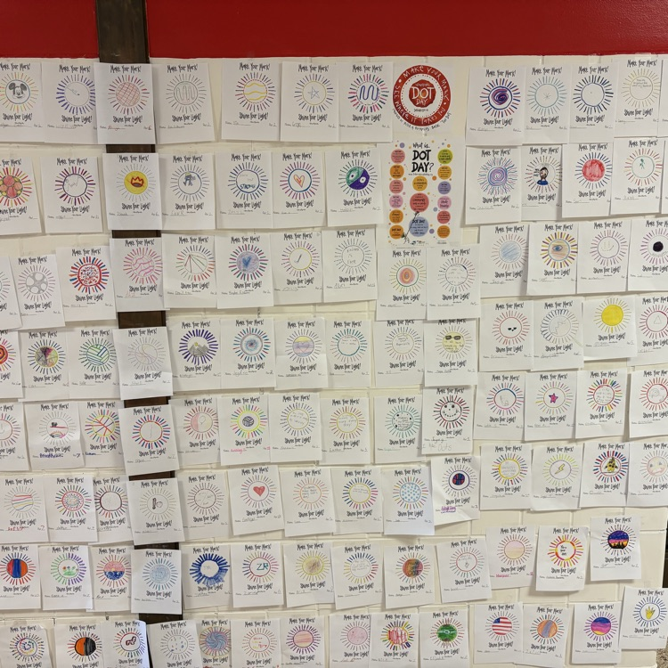 Mrs. Mehlhaff’s students’ marks wall…making their mark