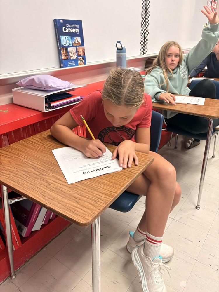 students in class