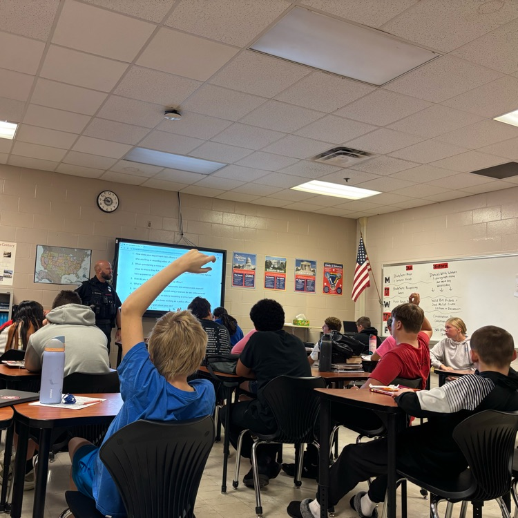 YMS SRO Officer Olson Class Visit