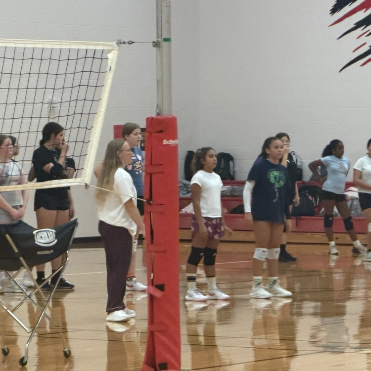 Gazelle volleyball players coming together to celebrate Homecoming and building the program. YHS Gazelles led the sixth, seventh, and eighth grade practice by sharing their knowledge and love of volleyball!