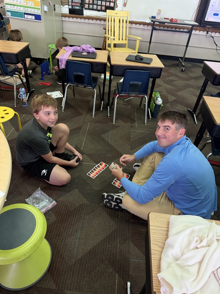 students playing game 