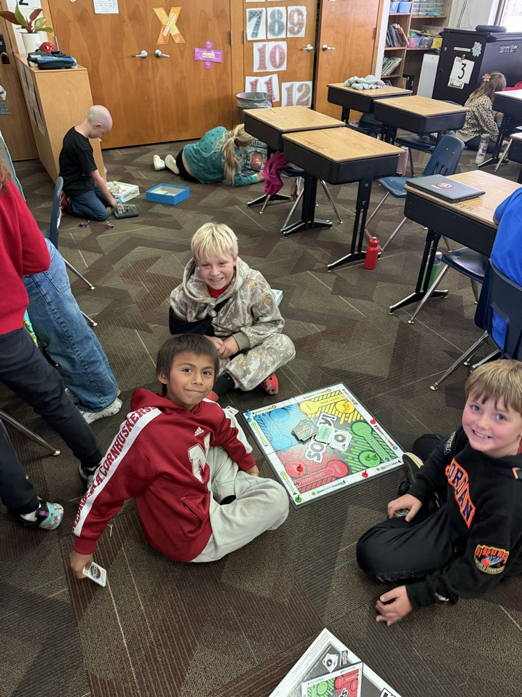 students playing game 