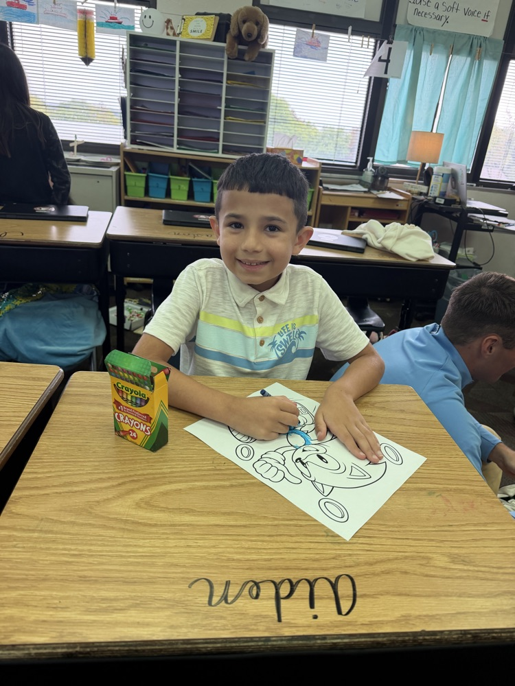 student coloring 