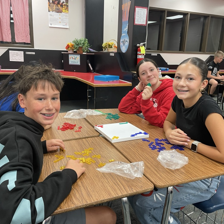 Board games in Mrs. Stanosheck's homeroom for homecoming.
