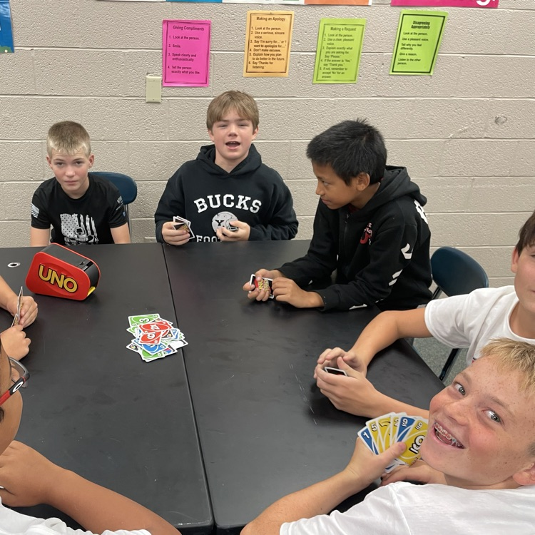 Board games in Mrs. Stanosheck's homeroom for homecoming.