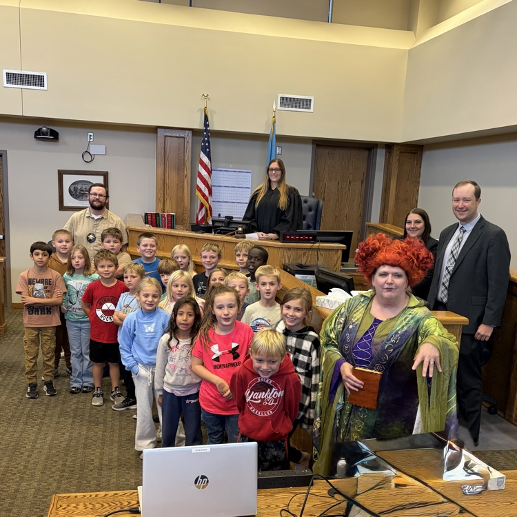 Part 2- Thank you to YPD, the Sheriff's Department and the court house for a fabulous field trip. Beadle 2nd graders had so much fun learning about law enforcement and participating in a mock trial.
