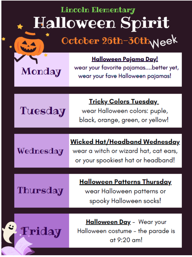 Lincoln School's Dress up Days