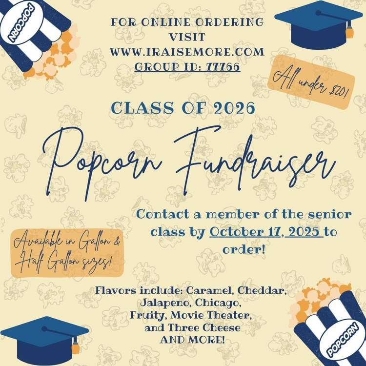 popcorn fundraiser flyer