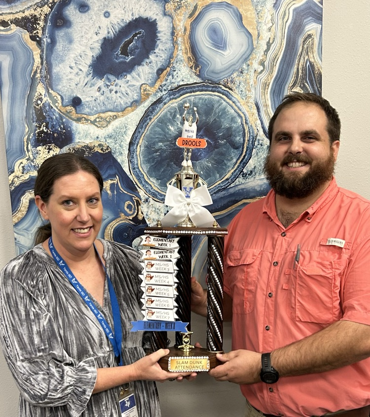 attendance trophy presented to high school 