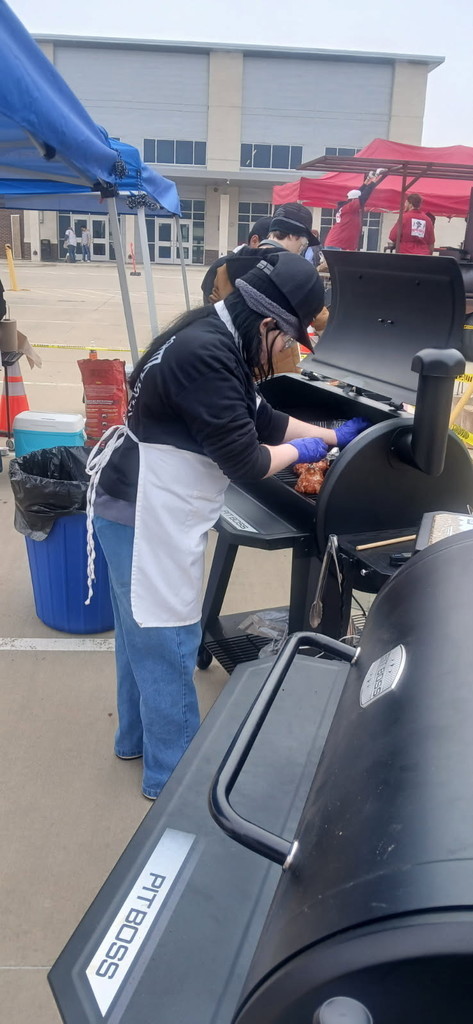 BBQ Team member cooking