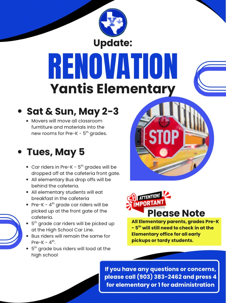 renovation update for elementary
