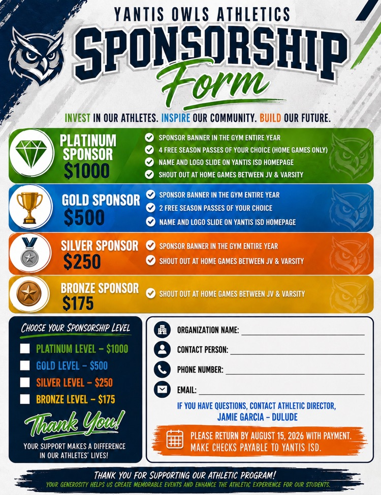 sponsorship form