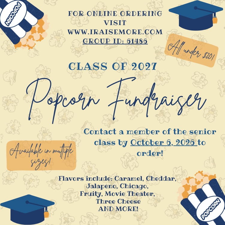 Senior class popcorn fundraiser