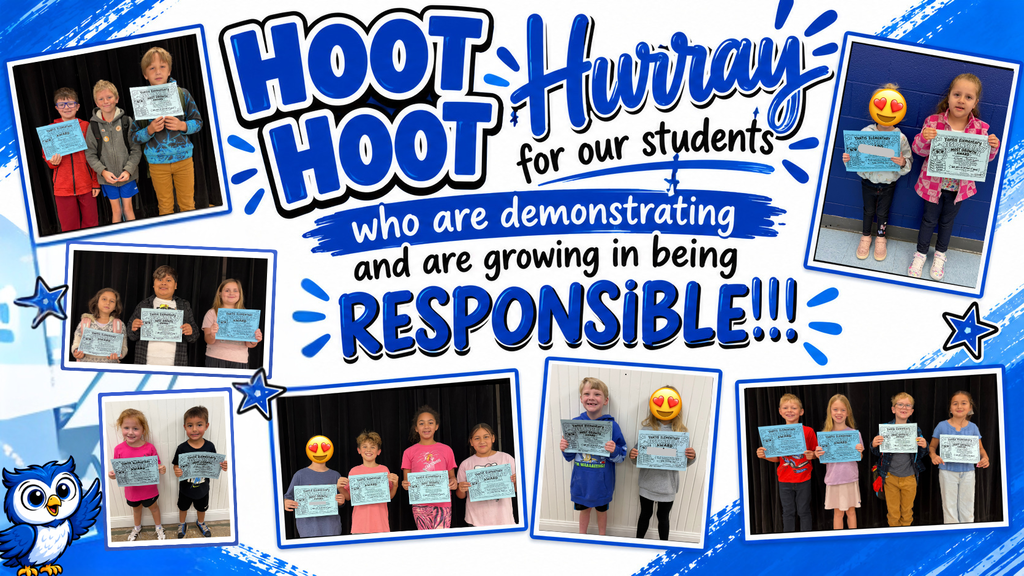 Kids who demonstrated responsibility this week