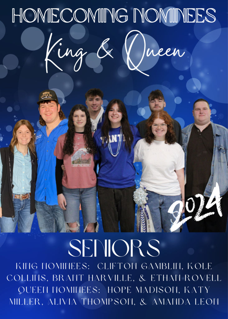 Homecoming king and queen nominees