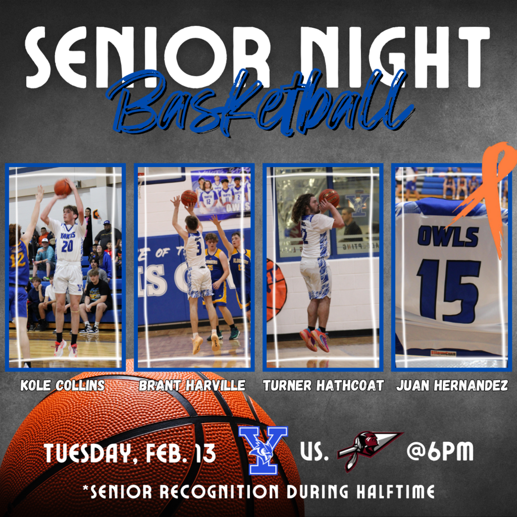 Senior Night Basketball Flyer