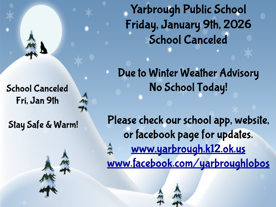 School Canceled 1-9-26