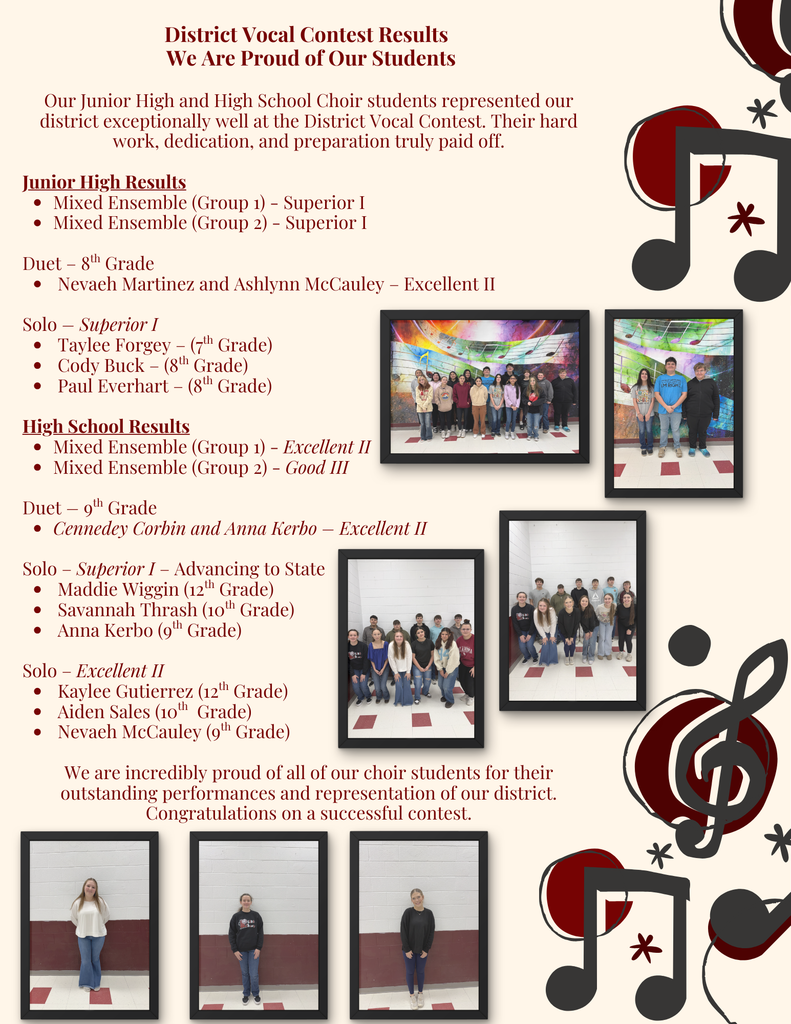 District Vocal Contest 2026