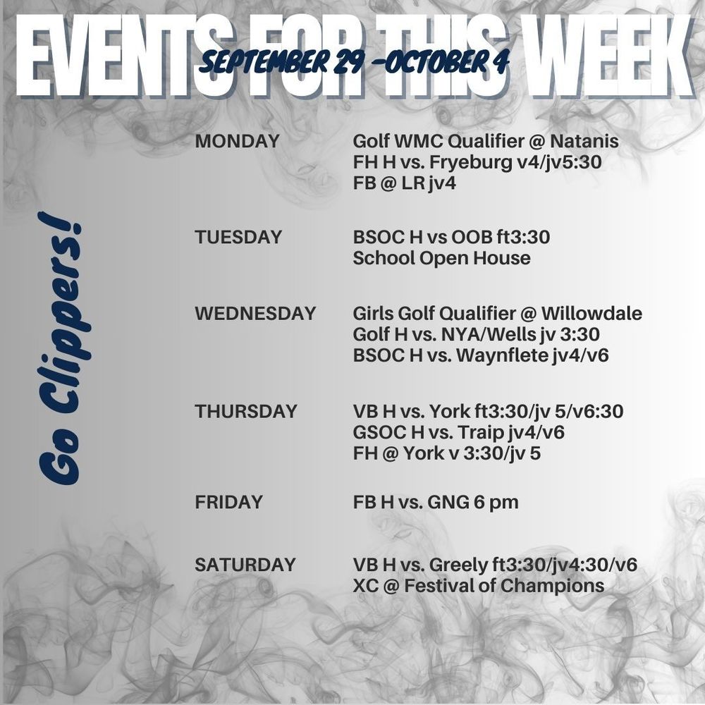 Weekly Events