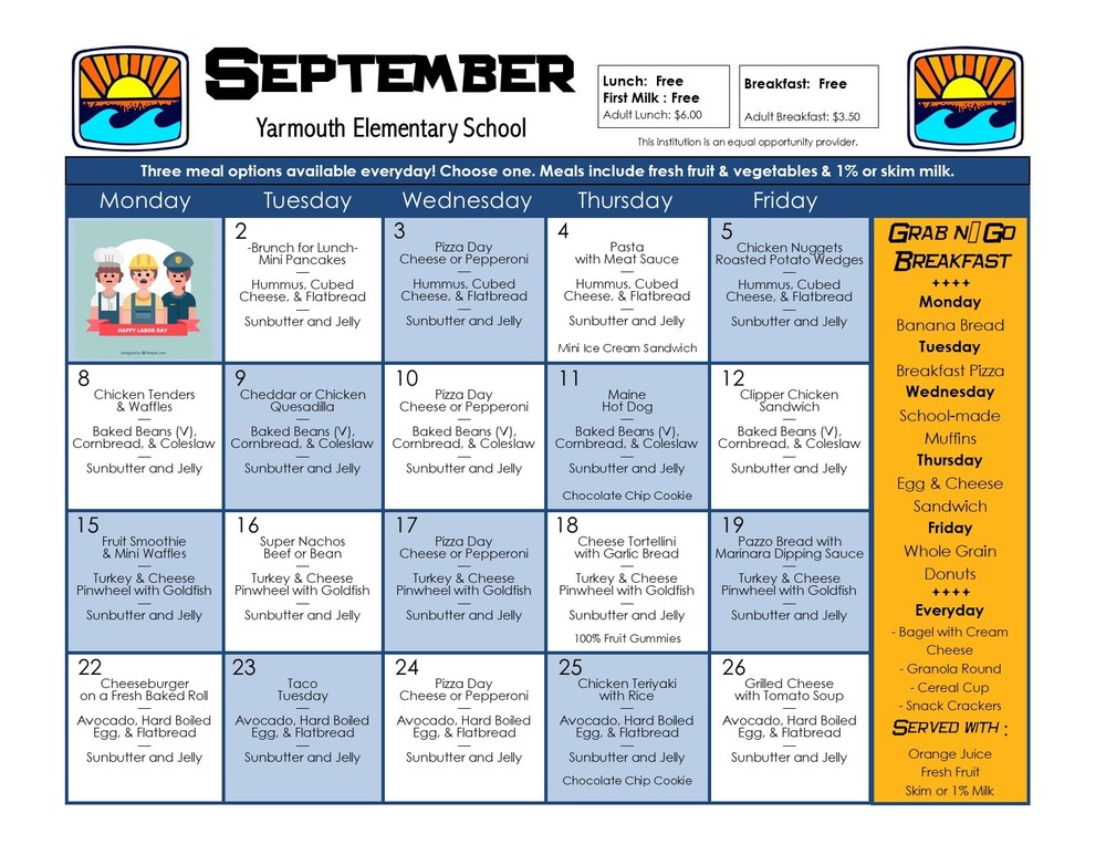 September Menu