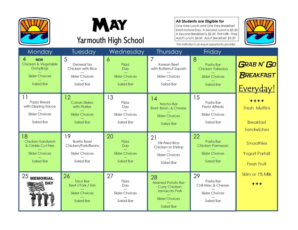 May Menu