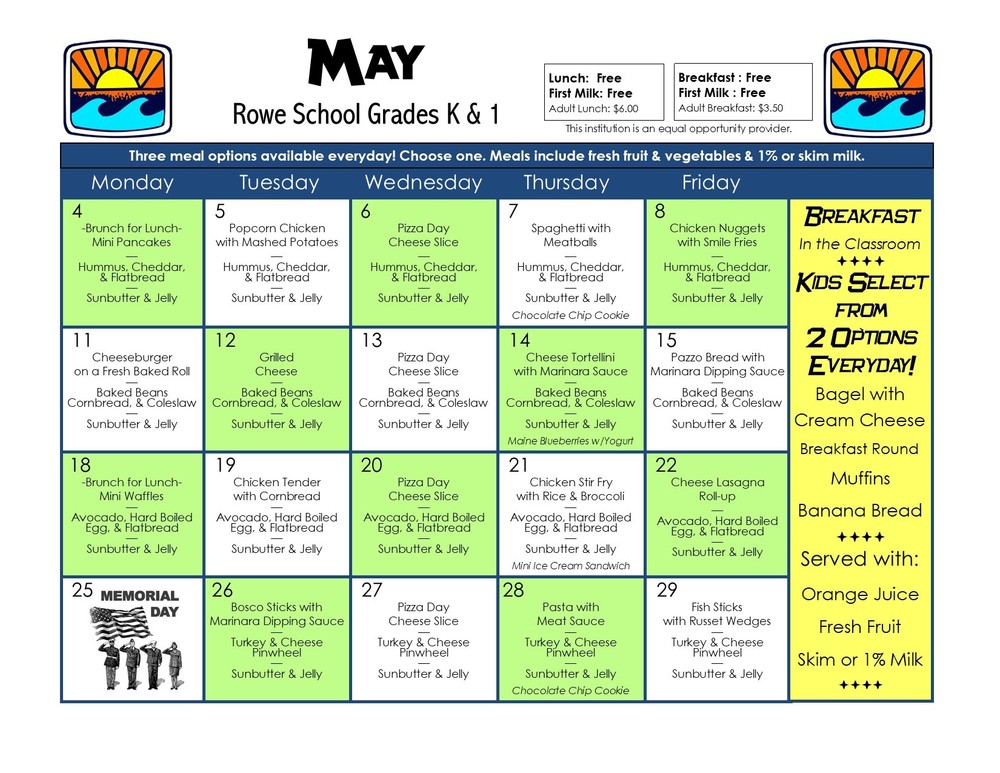 May Menu