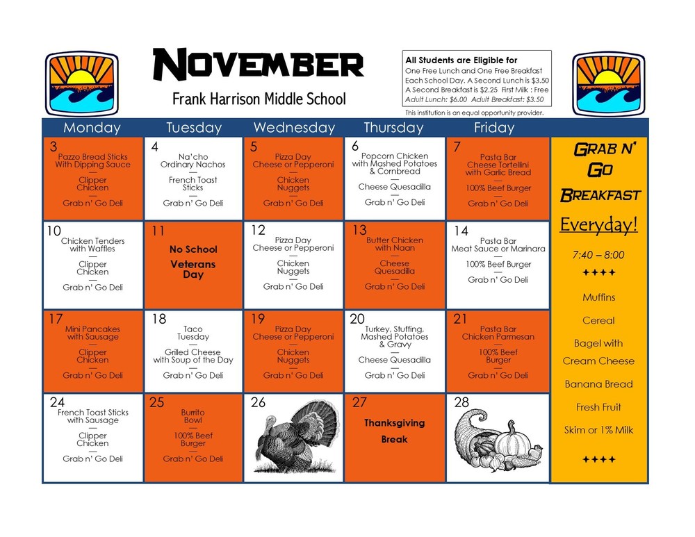 November Menu