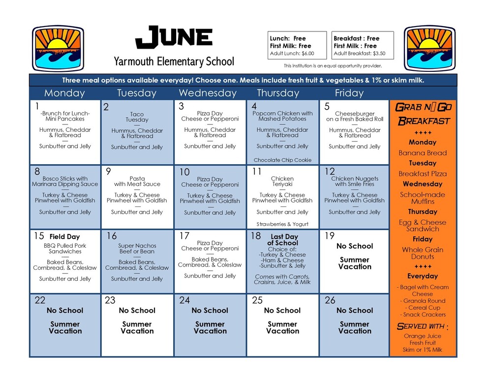 June Menu